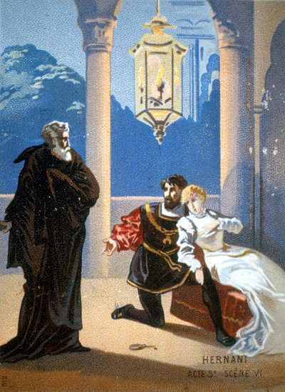 Ernani de Giuseppe Verdi, akt V, scen 6. av Unknown artist