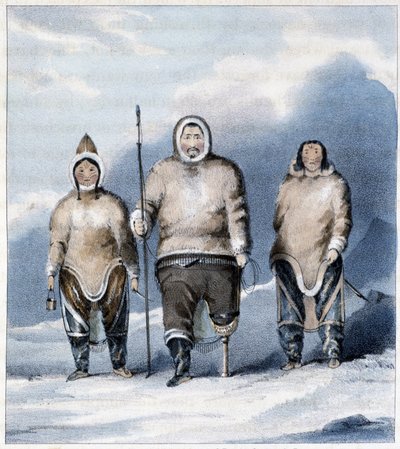 Eskimåer: Shulamina, Tullurchiu och Tirikshiu av Unknown artist