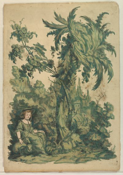 Esther före Ahasverus av Unknown artist