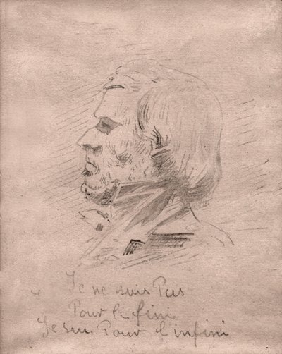 Eugene Delacroix. (teckning, cirka 1850) av Unknown artist