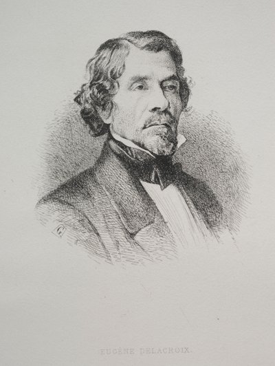 Eugène Delacroix av Unknown artist