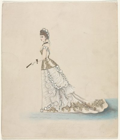 Modestudie (designad for Worth) av Unknown artist