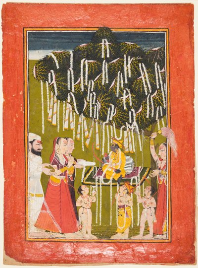 Fertilitetsdyrkan av Krishna av Unknown artist