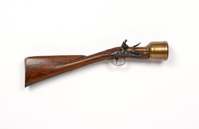 Flintlock handmortel c.1760-1770 (mortel, hand, flintlock) av Unknown artist