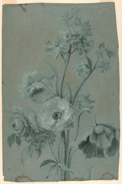 Blommig design av Unknown artist