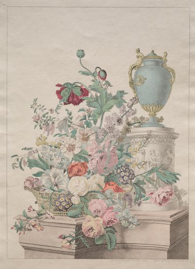 Pittoresk flora eller samling av frukter och blommor av Unknown artist