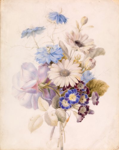 Blommor med tusenskönor av Unknown artist