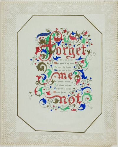 Glöm mig inte (Alla hjärtans dag) av Unknown artist