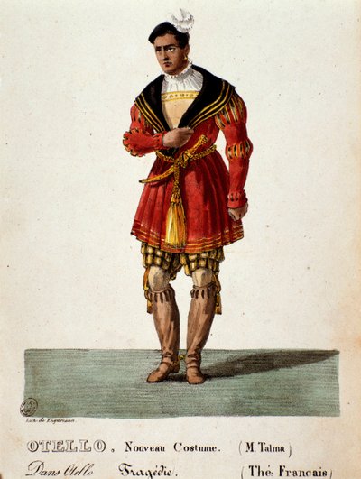 Francois Joseph Talma i Otello av Jean-Francois Duke av Unknown artist