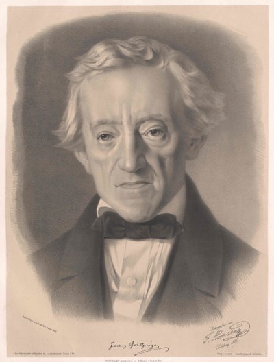 Franz Grillparzer (tryck) av Unknown artist