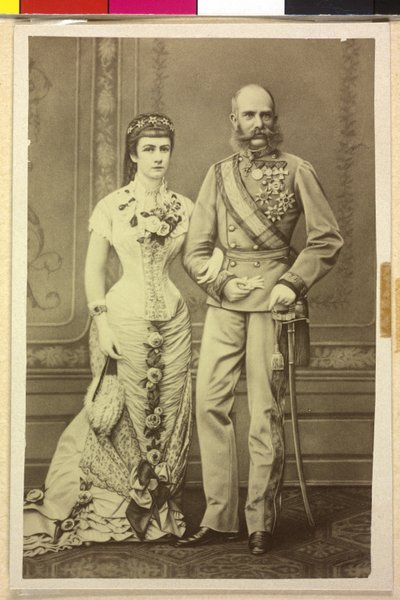 Franz Joseph I och Elisabeth av Österrike av Unknown artist
