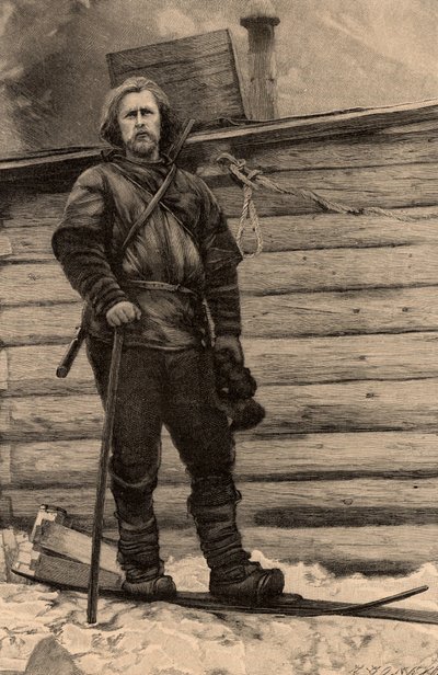 Fridtjof Nansen (1861-1930), norsk upptäcktsresande i Arktis av Unknown artist