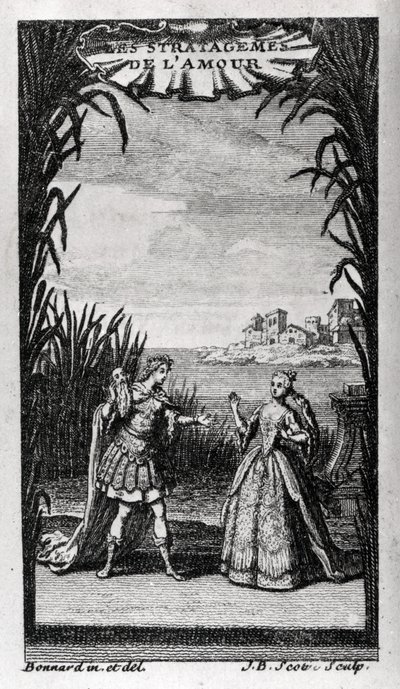 Frontispice av "" Les Stratagemes de l