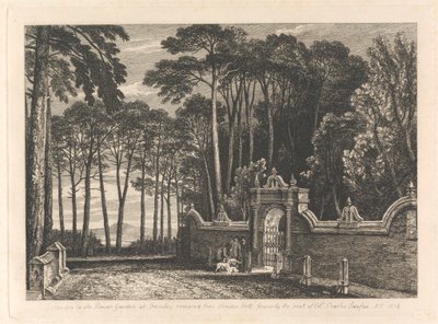 Porten till Flower Garden i Farnley av Unknown artist