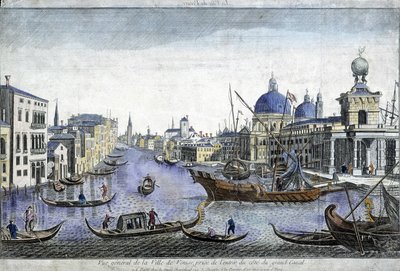 Översikt över Venedig - gravyr av Unknown artist
