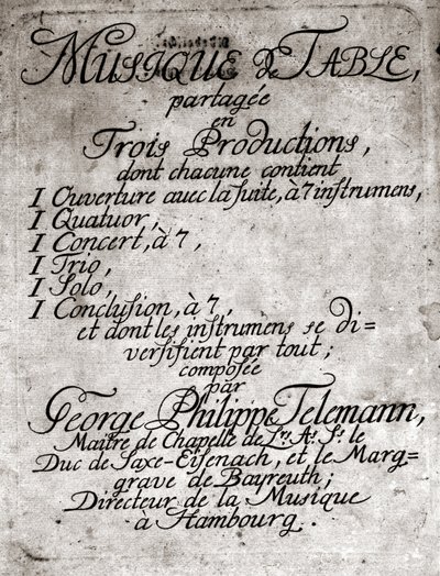 Georg Philipp Teleman. Tysk kompositör (Magdeburg av Unknown artist