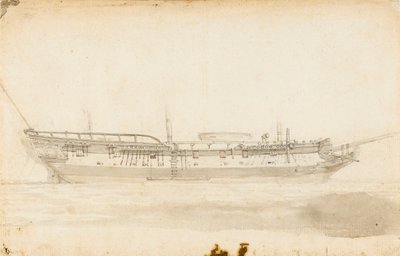 George Vancouvers "Discovery", ca 1789 (penna, tusch) av Unknown artist