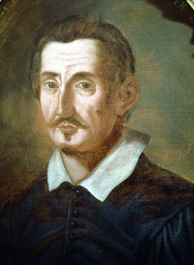 Gerolamo (Girolamo) Frescobaldi (1583 - 1643). Anonym målning. Konservatoriet i Neapel av Unknown artist