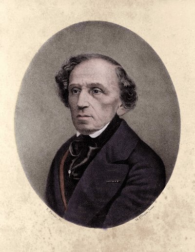 Giacomo Meyerbeer (1791-1864), tysk kompositör. av Unknown artist