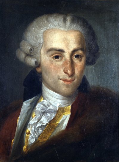 Giovanni Battista Sammartini 1700-1775. italiensk kompositör. Anonym målning. Bolognas civila museum för bibliografisk musik. av Unknown artist