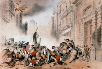 Giuseppe Garibaldi kommer in i Palermo, 26 maj 1860 (gravyr av Unknown artist