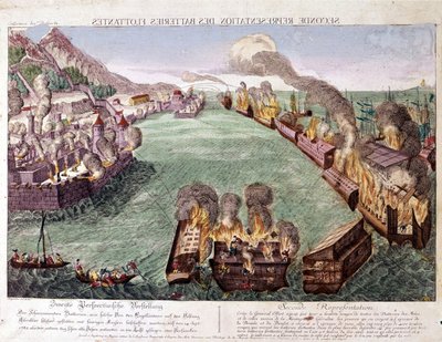 Grand Siege of Gibraltar 1779-1783 (gravyr) av Unknown artist
