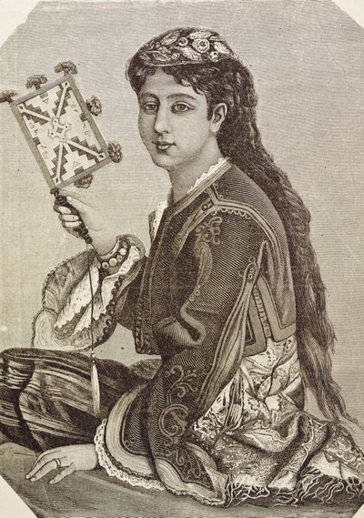 Grekland (C19th). Samhälle. Ung grek. 1879. Gravyr av Unknown artist