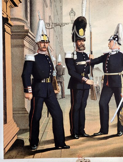 Svenska gardets grenadjärer, v.1890 av Unknown artist