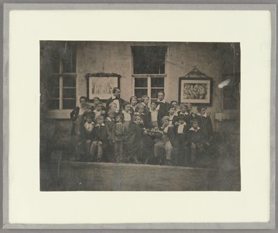 [Grupporträtt av skolpojkar och deras lärare, norra Tyskland] av Unknown artist