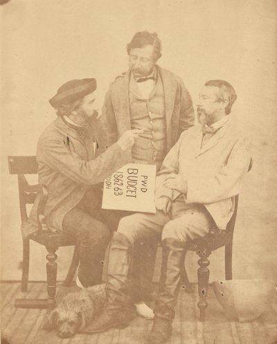 [Grupporträtt av tre män, Indien] av Unknown artist