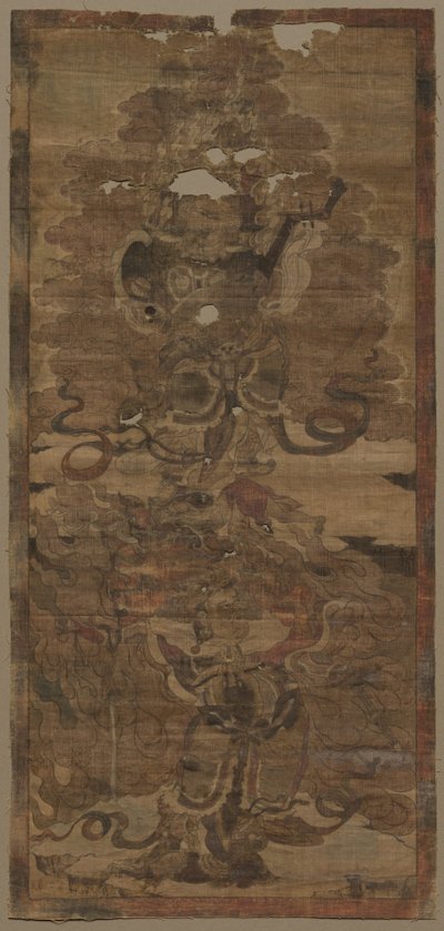 Guardian Kings: Dhritarashtra och Virupaksha av Unknown artist