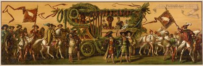 Hans Makarts procession genom staden Wien av Unknown artist