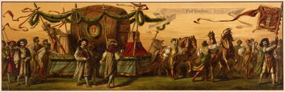 Hans Makarts procession genom staden Wien av Unknown artist