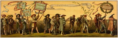 Hans Makarts procession genom staden Wien av Unknown artist