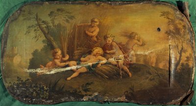 Skördande barn eller sommar, mellan 1701 och 1800 (olja på duk) av Unknown artist