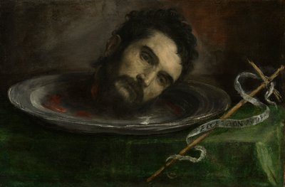 Huvud för Johannes Döparen av Unknown artist