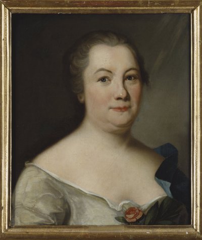 Hedvig Charlotta Nordenflycht, poetesse suedoise - Portrait of the poet Hedvig Charlotta Nordenflycht (1718-1763), Anonymous . Oil on canvas. Dimension : 47x40 cm. Nationalmuseum Stockholm av Unknown artist