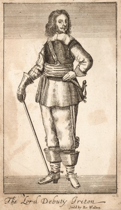 Henry Ireton, Lord Deputy of Ireland (gravyr) av Unknown artist