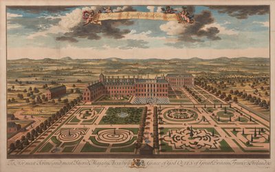 Hennes Majestäts kungliga palats i Kensington, ca 1707-14 (tryck) av Unknown artist
