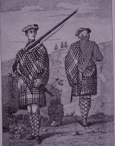 Höglandssoldater senare 1700-talet av Unknown artist