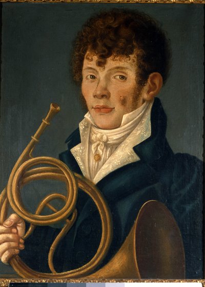 Hornspelare av Unknown artist