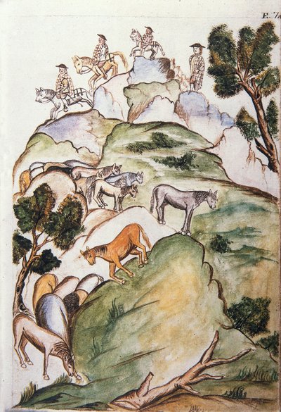 Boken "Trujillo del Peru" eller "Codex Martinez Companion", av Baltazar Martinez Companion och Bujanda, biskop av Trujillo (1782-1785) av Unknown artist