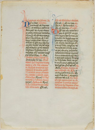 Illuminerat manuskript Blad av Unknown artist