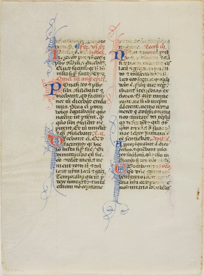 Illuminerat manuskript Blad av Unknown artist