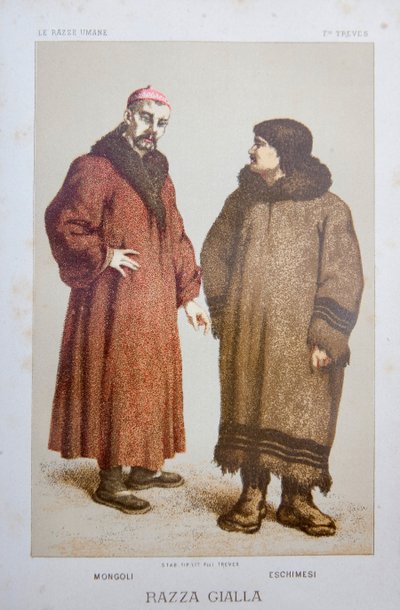 Illustration från "The human race" av Louis Figuier av Unknown artist