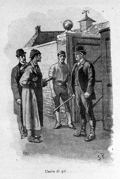 Illustration av boken Sherlock Holmes. Slutet av 1800-talet. av Unknown artist