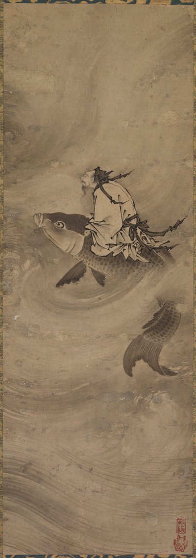 Odödlig ridning på en karp av Unknown artist