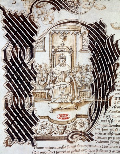 År 1522 undertecknade Charles V med kung Henrik VIII av England (1491-1547) Windsorfördraget, och förutspådde en invasion av Frankrikes miniatyr från ett manuskript som föreställer Henrik VIII. 1532 Paris, Riksarkivet av Unknown artist