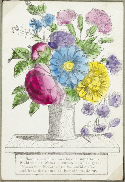 I Blommor och blommor (valentine) av Unknown artist