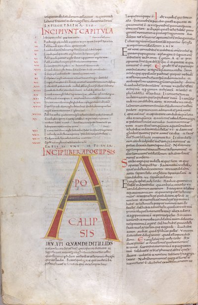 Incipit av Uppenbarelseboken av Unknown artist